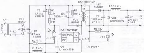 Зарядное устройство на микроконтроллере PIC12F675